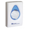 Pojemnik na torebki higieniczne MERIDA TOP, kolor biały, niebieskie lub szare okienko